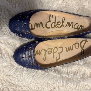 Sam Edelman Navy Cutout Flats